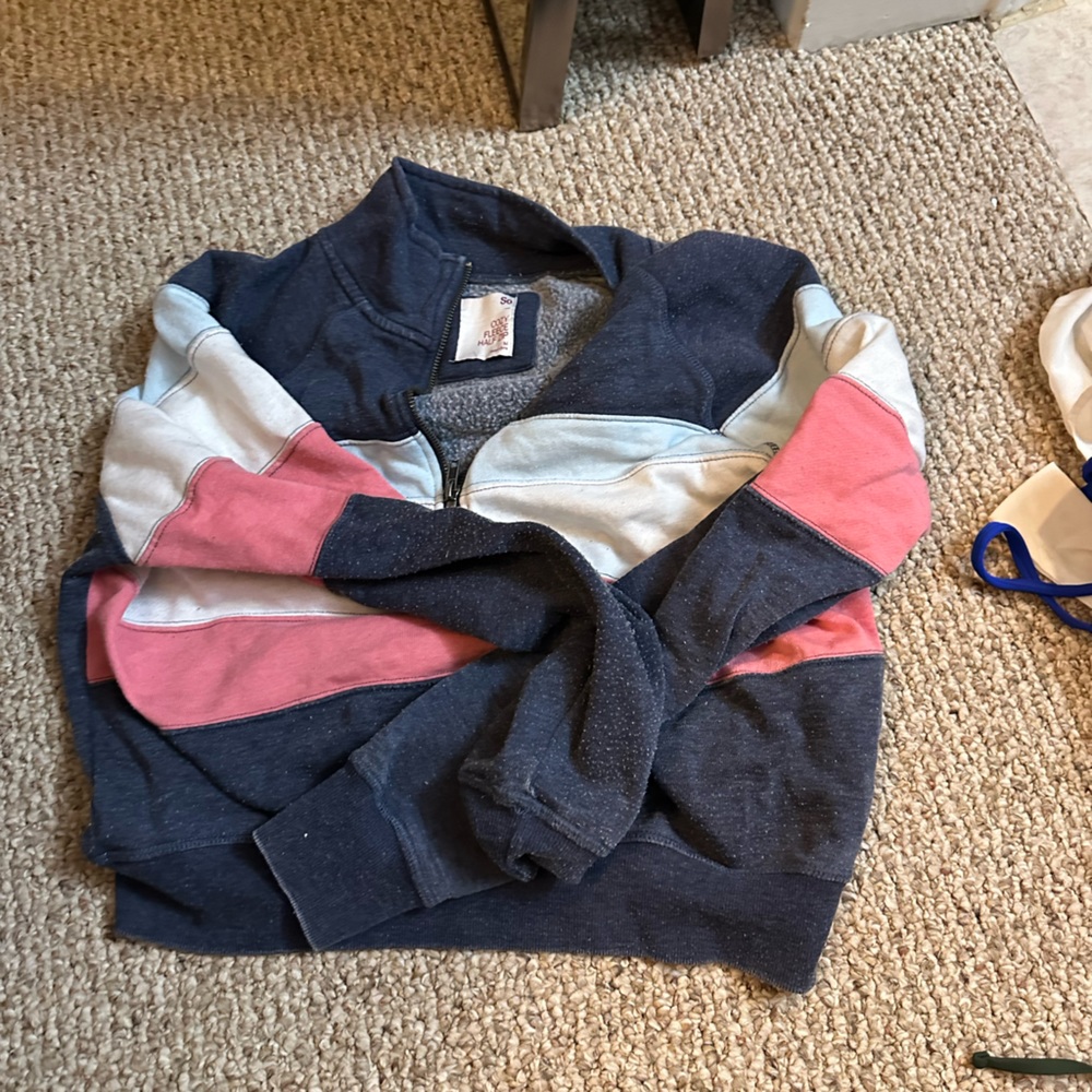 crop top sweatshirt zip